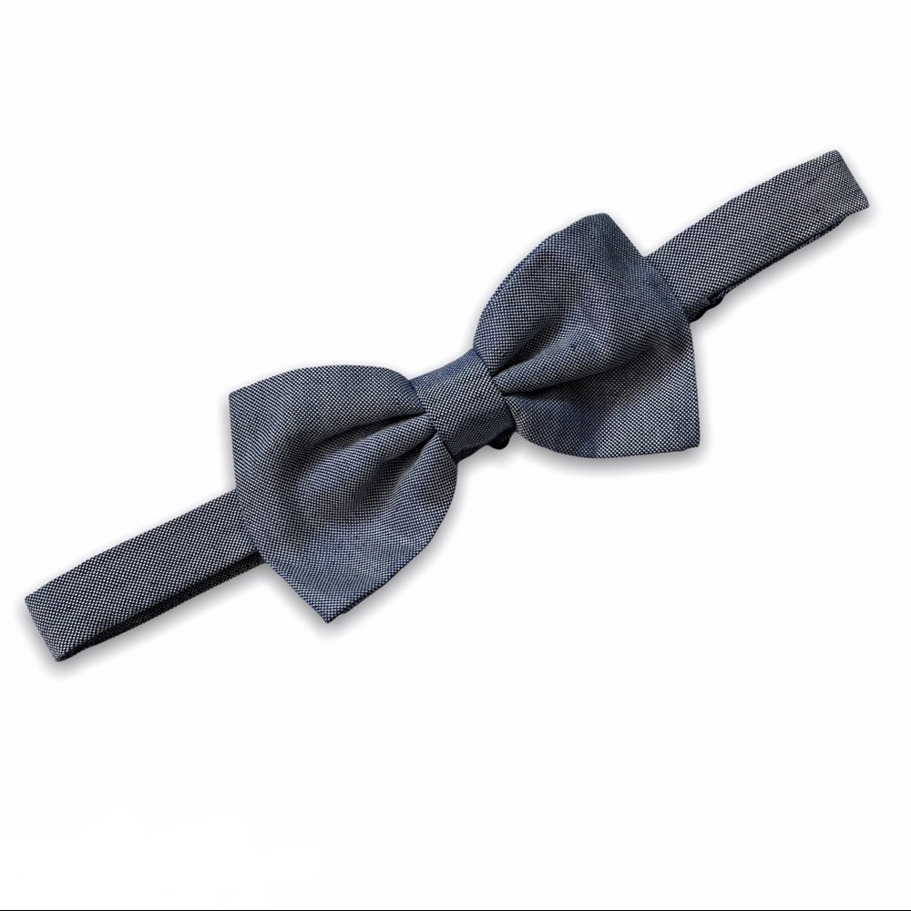 Silk Chambray Bow Tie
